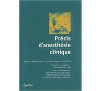 Précis d'anesthésie clinique – Arnette
