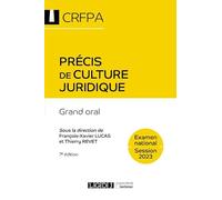 Précis de culture juridique - CRFPA - Examen national Session 2023: Grand oral