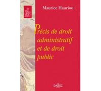 Précis de droit administratif et de droit public