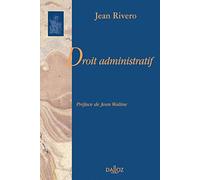 Précis de droit administratif - Réimpression de la 1re édition de 1960