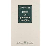 Précis de grammaire francaise
