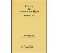 Précis De Grammaire Thaïe (2 Cd Audio)