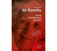 Précis de littérature grecque - Jacqueline de Romilly - Puf - broché - Etude