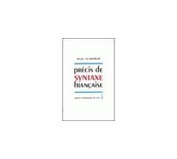 Précis de syntaxe française - Nicole Le Querler - Publications Universite Caen - Livre
