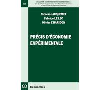 Precis d'economie experimentale - JACQUEMET/LE LEC - Economica - broché - Etude