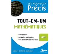 Précis mathématiques tout en un MPSI - Daniel Guinin - Bréal - broché - Etude