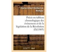 Précis ou tableau chronologique des événemens et de la législation de la Révolution Heulhard De Montigny-C-G (Auteur)