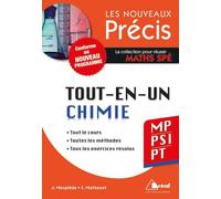 Précis Tout En Un Chimie Mp/Psi/Pt
