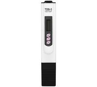 Precise Digital LCD Water Quality Testing Pen Purity Filter TDS Meter Tester 0-9990 PPM Temp Portable practical water quality detector (Color : Red)(White)