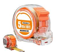 Precise Tape Measure - 16.4ft Metric Inch Ruler, Clear Compact Measurement Tool, Woodworking Carpenter Crafts Tape | Machinists Precision Layout Tool, Sewing Room Pattern Drafting, Construction