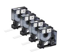 PrecisGear 5 10pk A18483 Compatible avec 18482 18483 18484 Black on White Ruban pour 3000 4200 5000 pour Le numéro de pièce A18483(12mm4PK Black on White)