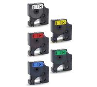 PrecisGear 6mm Label Tape Compatible with 45013 45010 45018 45023 45024 40913 43613 Works with 160 280(Black on Green)