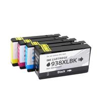 PrecisGear Cartouche d'encre for 937 938 936, Compatible avec 9110e 9120e 9130e 9720e 9730e 9110b 9120b 9130b 9720 9730(938e 4Color 1set)
