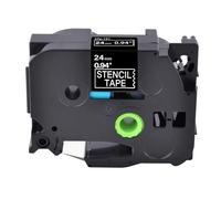 PrecisGear Cassette de Bande de Pochoir à Gravure Universelle Cassette Non adhésive Compatible avec Ste-141 STE-151 STE-161 Black 18 mm 24 mm 36 mm(24mm)