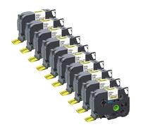 PrecisGear Étiquette de Tube Thermique 10pcs pour Le Fabricant d'étiquettes Compatible avec HSE-231 HSE-211 221 241 251 611 621 631 641 651 pour Le numéro de pièce HSE-231(10PK Hse-651)