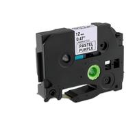 PrecisGear Fit Universel 31 Couleurs Tze 231 234 334 Tapis d'étiquette 12 mm Compatible avec l'imprimante d'étiquette PT-H110 PT-E105 PT-H101C Remplacement du marché secondaire(Pastel Purple)