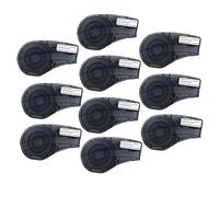 PrecisGear Gaine thermorétractable en polyoléfine M21-187-C-342, 8,5 mm, 2,1 m, Noire sur Blanche, Compatible avec Les Panneaux électriques et Les Faisceaux de câbles.(10 Pcs)