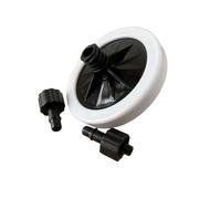 PrecisGear Lot de 10 filtres à Encre à Disque de 10 microns et 45 mm compatibles avec Les têtes d'impression à solvant Spectra Xaar for imprimantes à Disque.(White on Black)
