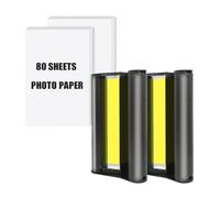 PrecisGear Papier Photo 4x6 Pouces, Compatible avec Liene Amber M100 M200, Recharge de Cartouche, système CISS, Fonctionne avec DHP512 513(2 Set)