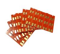 PrecisGear Puces de Cartouche d'encre permanente 4X compatibles avec Mimaki CJV150 CJV300 JV150 JV300 pour numéro de pièce SS21 SB53 ES3 BS3(ES3-Yellow)