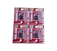 PrecisGear Puces de Cartouche d'encre permanente 4X compatibles avec Mimaki CJV150 CJV300 JV150 JV300 pour numéro de pièce SS21 SB53 ES3 BS3(SS21-Black)