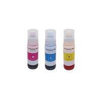 PrecisGear Recharge de Bouteille d'encre pigmentée, Compatible avec 524 T524120-AL T524420-AL, 1 à 4 pièces, for L6490 L15150 L15160(CMY-3COLORS)
