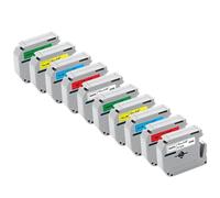 PrecisGear Tape d'étiquette de 12 mm 10pk Compatible avec M-K231 MK 231 MK231 MK-231 631 131 pour Le Remplacement Universel de l'imprimante PT-70 PT-80(10PK Mixed Color)