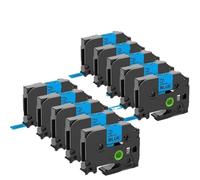 PrecisGear Tapis d'étiquette 10pcs 12 mm 231 Compatible avec d'étiquette TZE-231 TZE-431 TZE-131 TZE-631 H110 D210 pour Le numéro de pièce 231(6PK Mixed Colors)