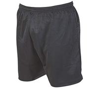 Precision 01730b Short de Football à Micro-Rayures pour Adulte Mixte, Noir, 30-32/S