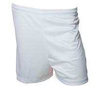Precision 01742w Short de Football à Micro-Rayures pour Adulte Mixte, Blanc, 42-44/XL