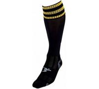 Precision - Chaussettes de football "Pro" pour enfants RD161 (31 EU - 34 EU) (Noir/Or)