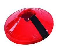 Precision Cônes d'entraînement soucoupes – Lot de 10 Rouge avec Manches – TU Unisexe