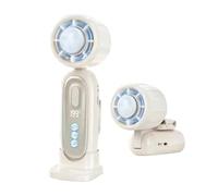 Precision-Control Digital Cooling Fan - Intelligent LED Display For Battery & Airflow Monitoring, Variable-Speed Performance For Cooling, Foldable Compact Design For Travel, Long-Lasting Re