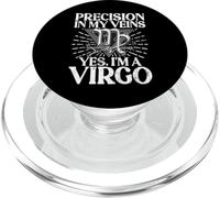Précision dans Mes veines Oui im a Vierge PopSockets PopGrip pour MagSafe
