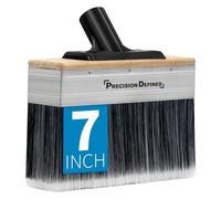 Precision Defined Grand pinceau anti-calcaire de 17,8 cm pour terrasse, applicateur de peinture, bois et clôture avec tige d'extension filetée, outils de teinture