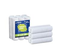 Precision Defined Lot de 6 housses de rechange pour rouleau de peinture de 22,9 cm, housses de rechange pour ensemble de pinceaux à rouleau, garantit un roulement fluide (sieste de 1,9 cm)