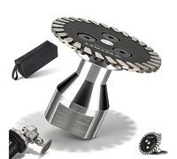 Precision Diamond Carving Wheel (40mm/50mm), High-Density Diamond Blade for Angle Grinder, Wet & Dry Use Metal Cutting Saw with Removable Flange, for Granite, Marble, Ceramic (1.18")