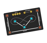 Précision du contrôle du ballon - Entraînement sur tapis de football, tapis de hockey antidérapant de 120 cm, outil d'exercice de coordination des mouvements, fondation d'équilibre rembourrée en néopr