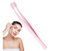Precision Eyelash Cluster Tweezers - Non Slip Stainless Steel Applicator Tool | Professional Makeup Accessory for Salon Girls Women Travel, Eyelash Separating Styling Defining, Pink