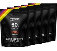 Precision Fuel Carb & Electrolytes Mélange en poudre pour boisson énergétique, 60 g glucides et 1000 mg sodium/L, vegan, goût agrumes, pour entraînements intensifs et sports d’endurance (1 paquet)