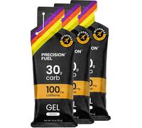 Precision Fuel PF30 Caffeine Energy Gel - Gels énergétiques au goût doux pour les athlètes d'endurance, 30 g de glucides, faciles à digérer (Pack of 3)