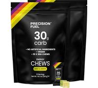 Precision Fuel PF30 Energy Chews - Snack à base de glucides pour les sports d'endurance, 30g de glucides par portions (Pack de 30, Menthe et citron)