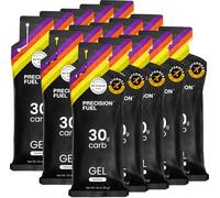 Precision Fuel PF30 Energy Gels - Gels énergétiques au goût doux et neutre pour les athlètes d'endurance, contenant 30 g de glucides, faciles à digérer (Pack of 15)