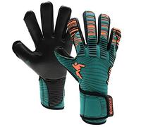Precision GK Elite 2.0 Contact Gants de Gardien de But Junior Bleu Sarcelle/Orange Fluo Taille
