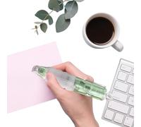 Precision Glue Pen, Portable and Easy Control for Crafting and Stationery with Press Dot Dispensing, Erasable Double Sided Tape Pen for School Students Boys Girls Beginners Professionals