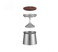 Precision Grounds 58 mm Pas d'électricité nécessaire Grounds de précision | Finition argentée ou noire, assortie à la décoration, esthétique élégante, empreinte compacte, pièce d'affichage élégante