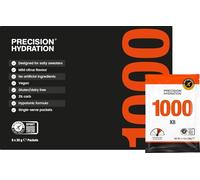 Precision Hydration Mélange de Boisson Électrolyte - Sans ingrédients artificiels, Poudres d'Électrolytes à Plusieurs Concentrations - Portions Individuelles Étanches - (Pack of 8, 1000 mg/L - Orange)