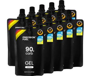 Precision Hydration PF90 Gels énergétiques - goût doux, 90g de glucides, faciles à digérer, parfaits pour les athlètes d'endurance, course à pied et sports de longue durée, 153g (Pack of 10)