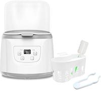 Precision Lab Bain d'eau numérique - Chauffage à température constante de qualité laboratoire avec écran LCD, contrôle thermostatique de 20 à 100 °C, bain chaud en acier inoxydable pour expériences