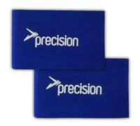 Precision Lot de 2 Baleines élastiques pour protège-Tibias Taille Unique Fermeture Velcro Élastique de qualité supérieure Coupe Large Bleu Roi